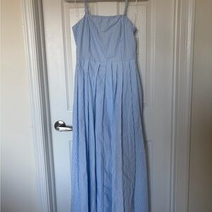 a new day Blue and White Striped Dress